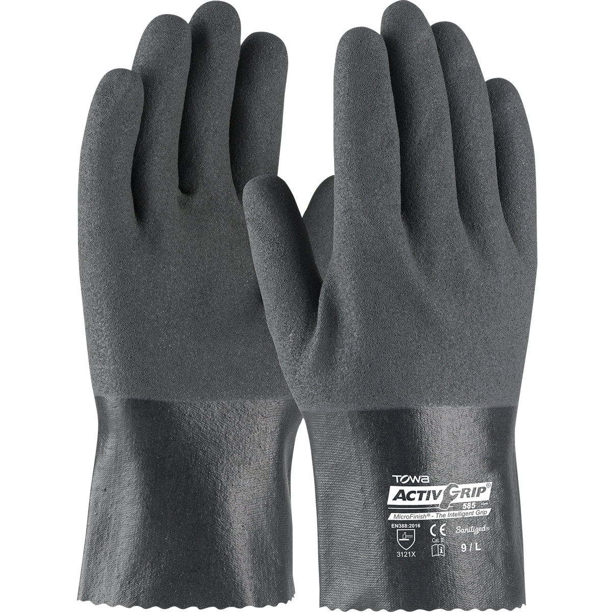 Towa 56-AG585 – Nitrile Coated Glove with Cotton Liner and MicroFinish Grip - 10"
