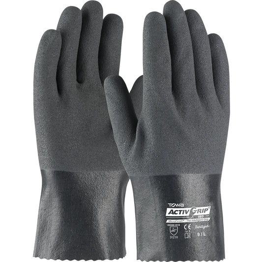 Towa 56-AG585 – Nitrile Coated Glove with Cotton Liner and MicroFinish Grip - 10"