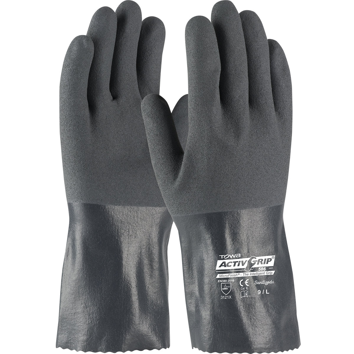 Towa 56-AG586 – Nitrile Coated Glove with Cotton Liner and MicroFinish Grip - 12"