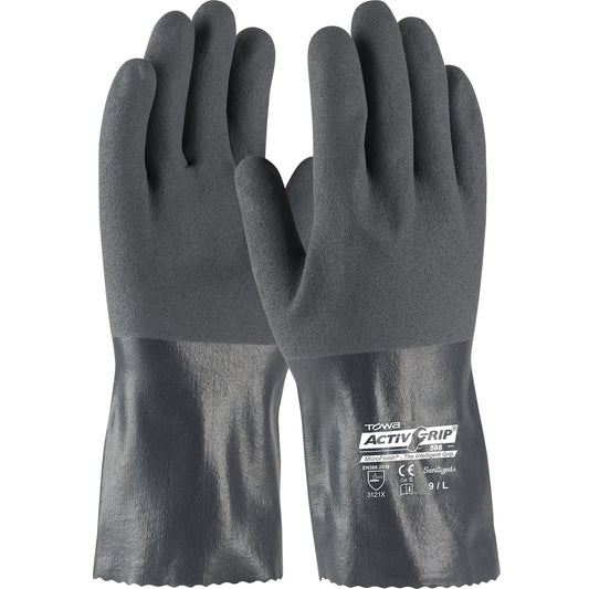 Towa 56-AG586 – Nitrile Coated Glove with Cotton Liner and MicroFinish Grip - 12"