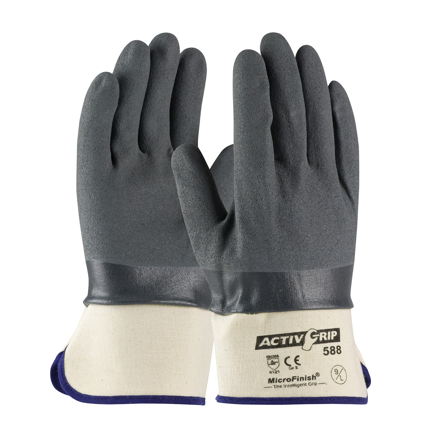 Towa 56-AG588 – Nitrile Coated Glove with Cotton Liner and MicroFinish Grip - Safety Cuff