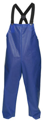 MCR Safety 563BF - Navigator Series Rain Gear - .25mm TPU / Nylon Rainwear - Waterproof Blue Rain Pants - Plain No Fly Front