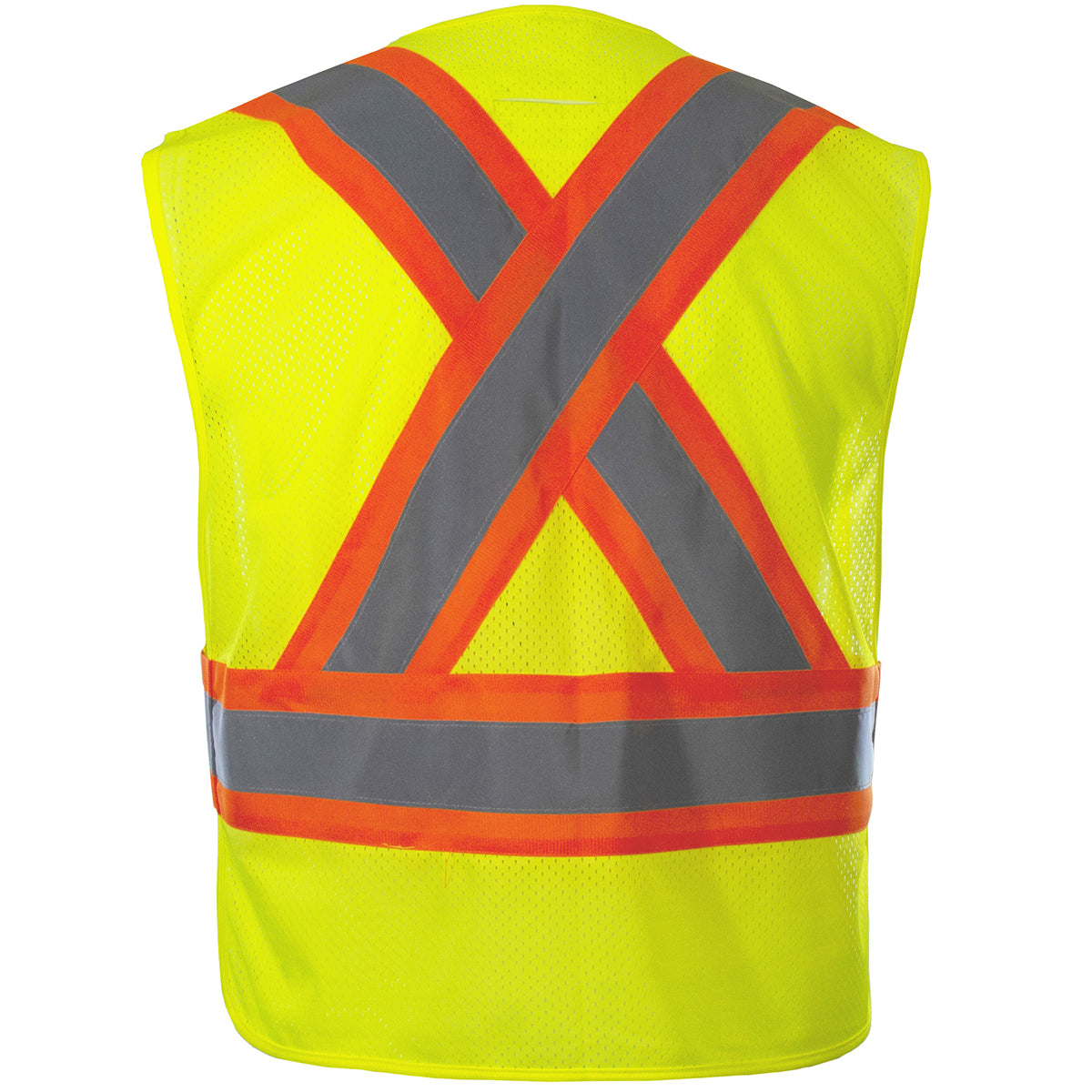 Reflective Apparel™: ANSI Type R Class 2 Two-Tone Breakaway Mesh Vest with Adjustable Waistline
