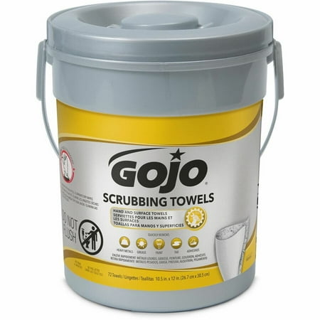 GOJO Scrubbing Wipes 72Count Canister - 6396-06