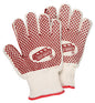 9462K - Red Brick® Terrycloth Work Gloves - Heavyweight 2-Ply Construction - Loop-in Terrycloth - Nitrile Blocks on Both Sides - Heat-Resistant Gloves - Ladies Size - Nitrile Blocks Provide Excellent Gripping Power