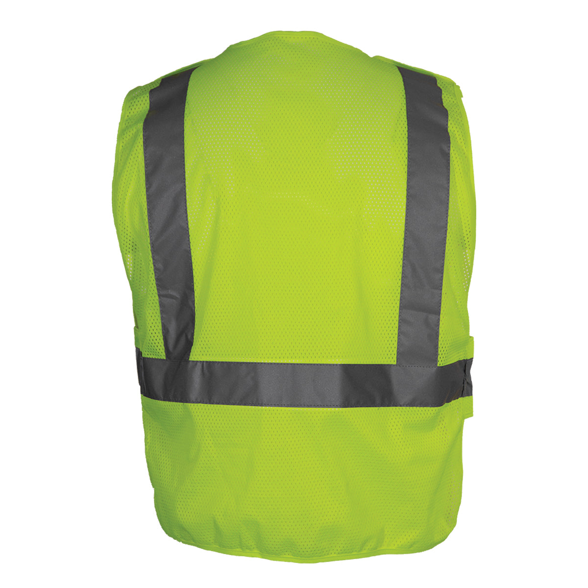 PIP Reflective Apparel 572ET ANSI Type R Class 2 Breakaway Mesh Vest with Adjustable Side Wrap Closure