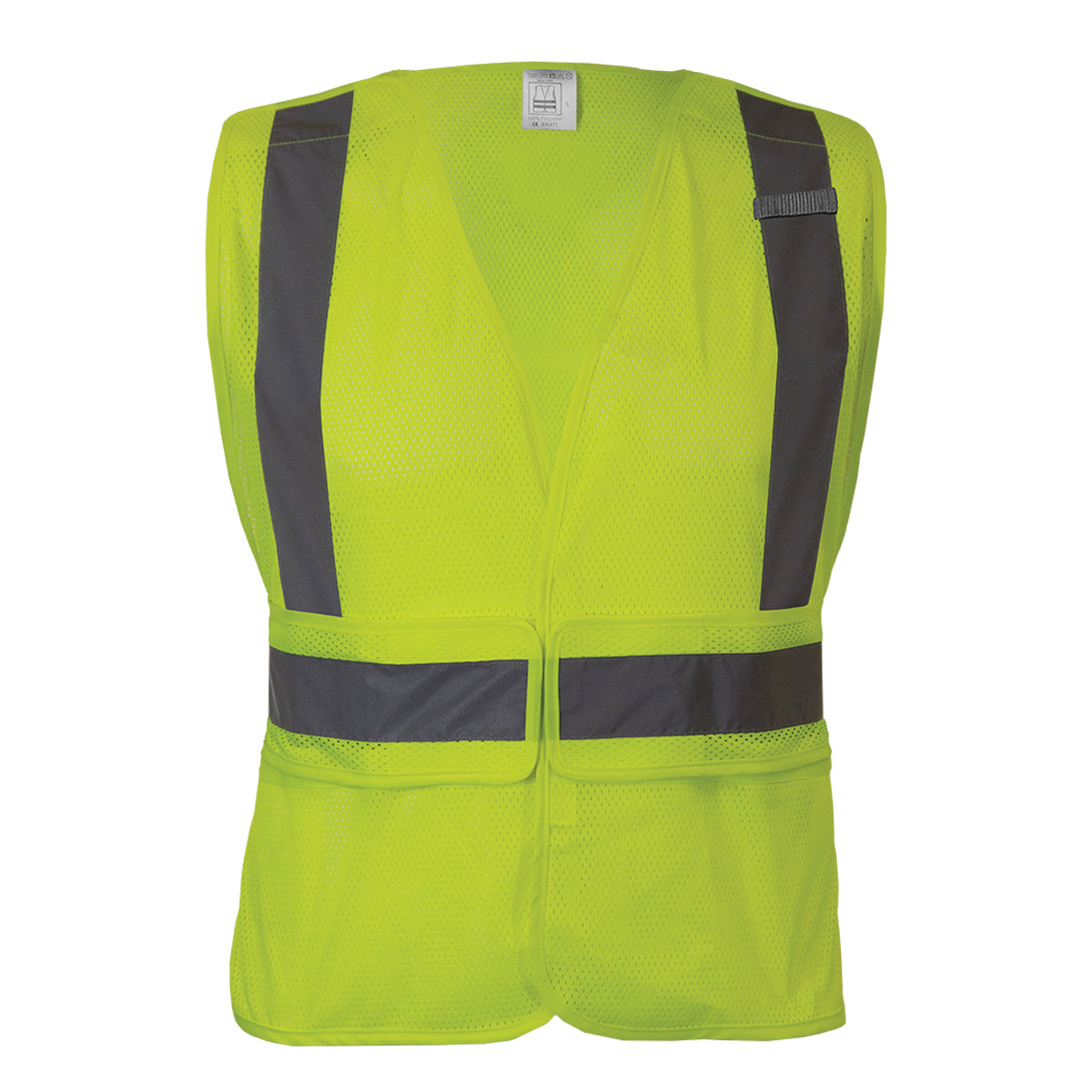 PIP Reflective Apparel 572ET ANSI Type R Class 2 Breakaway Mesh Vest with Adjustable Side Wrap Closure