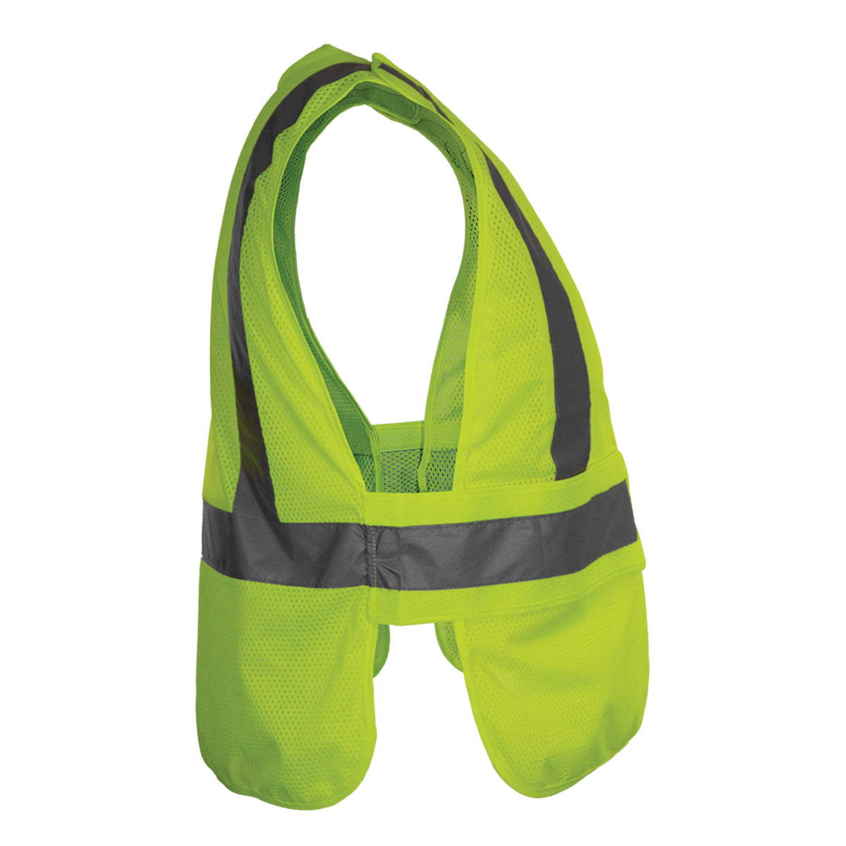 PIP Reflective Apparel 572ET ANSI Type R Class 2 Breakaway Mesh Vest with Adjustable Side Wrap Closure