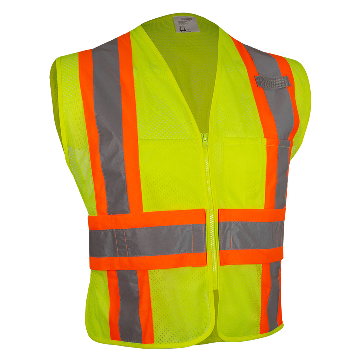 PIP Reflective Apparel 576ET ANSI Type R Class 2 Mesh Vest with Adjustable Side Wrap Closure