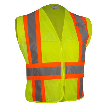 PIP Reflective Apparel 576ET ANSI Type R Class 2 Mesh Vest with Adjustable Side Wrap Closure