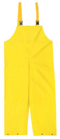 MCR Safety 800BF - Concord Series Rain Gear - .35mm Neoprene / Nylon Rainwear - Waterproof Yellow Rain Pants - Bib Style Pant with No Fly Front