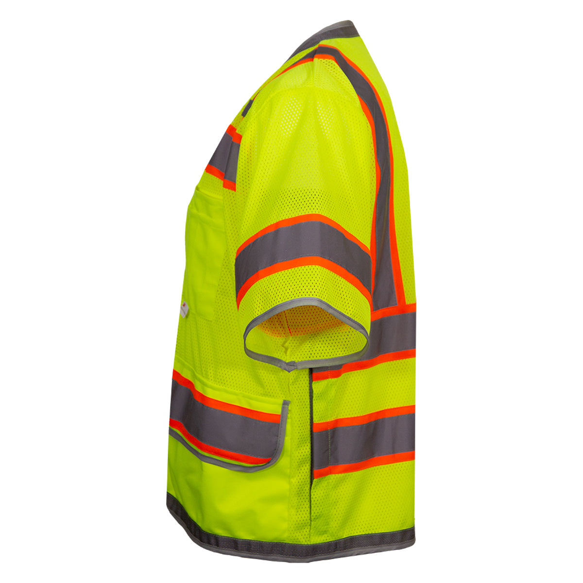 PIP Reflective Apparel 578ET ANSI Type R Class 3 Twelve Pocket Surveyors Vest