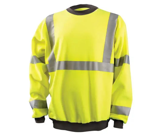 Occunomix 9 oz Crew Neck Sweatshirt Hi-Vis Jackets Orange S model LUX-CSWT-OS