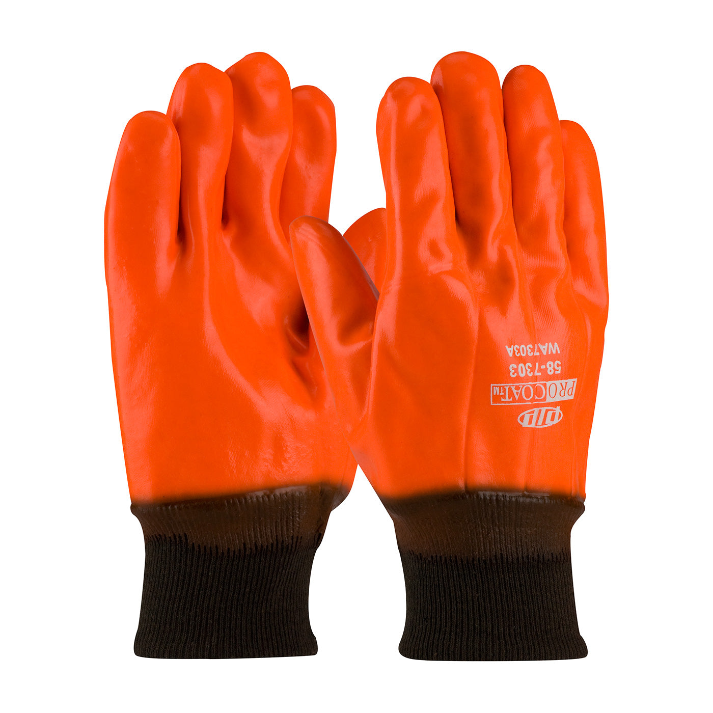 PIP 58-7303 – Premium PVC Dipped Glove with Interlock/Jersey Liner and Smooth Finish - Insulated & Waterproof