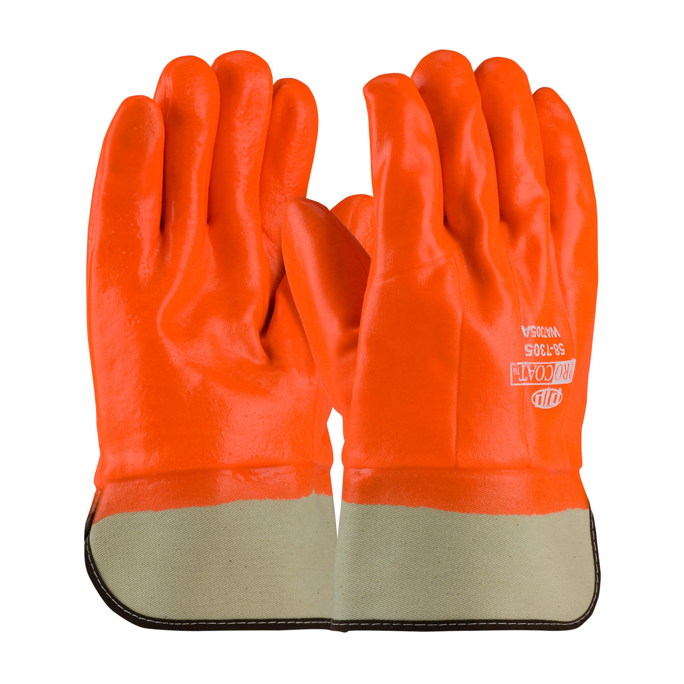 PIP 58-7305 – Premium PVC Dipped Glove with Interlock/Jersey Liner and Smooth Finish - Insulated & Waterproof