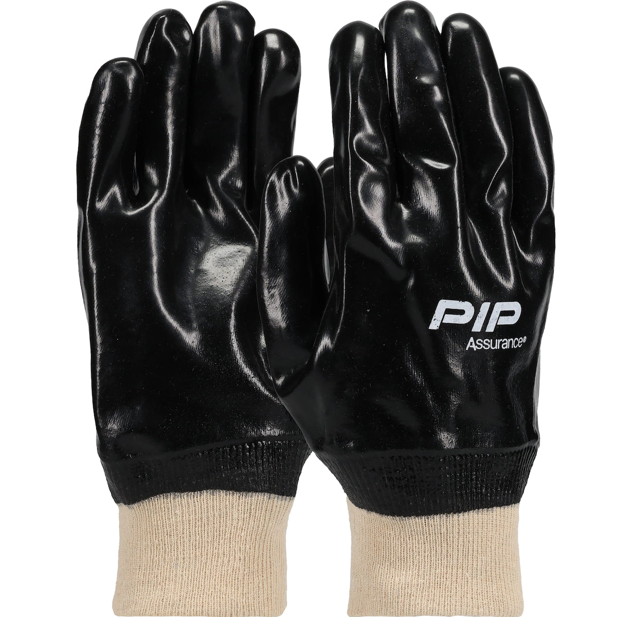 PIP 58-8015 – Premium PVC Dipped Glove with Interlock Liner and Smooth Finish - Knit Wrist