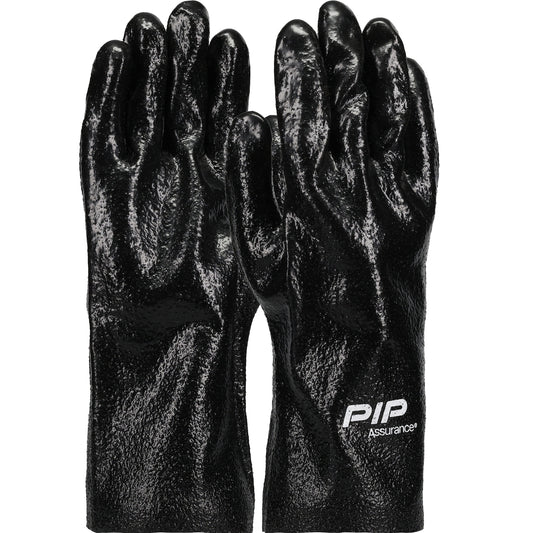 PIP 58-8030R – Premium PVC Dipped Glove with Interlock Liner and Semi-Rough Finish - 12" Length