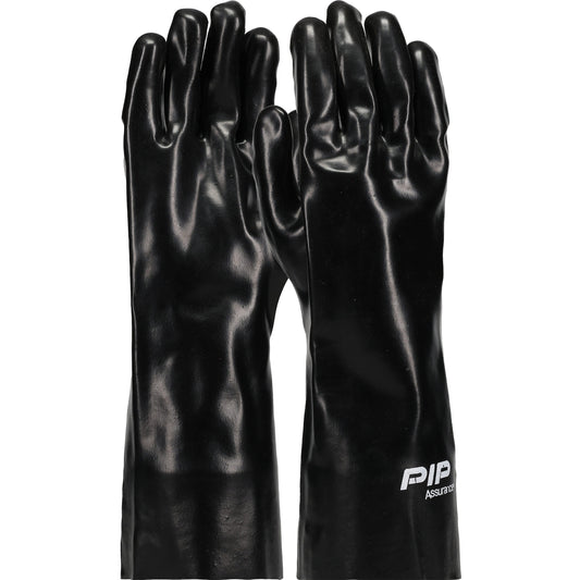 PIP 58-8040 – Premium PVC Dipped Glove with Interlock Liner and Smooth Finish - 14" Length