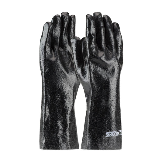 PIP 58-8040R – Premium PVC Dipped Glove with Interlock Liner and Semi-Rough Finish - 14" Length