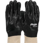 PIP 58-8115DD – Premium PVC Dipped Glove with Interlock Liner and Rough Sandy Finish - Knit Wrist