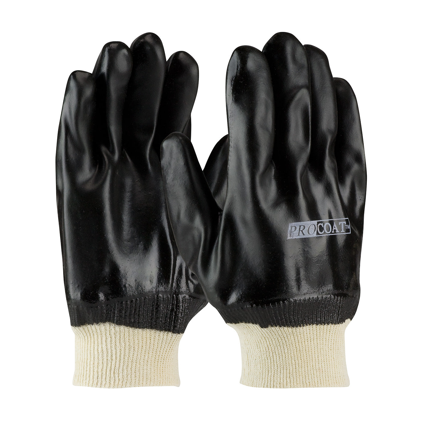 PIP 58-8215DD – Premium PVC Dipped Glove with Jersey Liner and Rough Sandy Finish - Knit Wrist