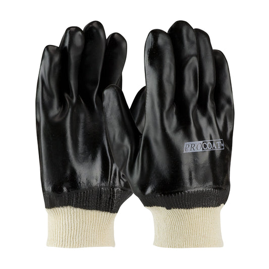 PIP 58-8215DD – Premium PVC Dipped Glove with Jersey Liner and Rough Sandy Finish - Knit Wrist