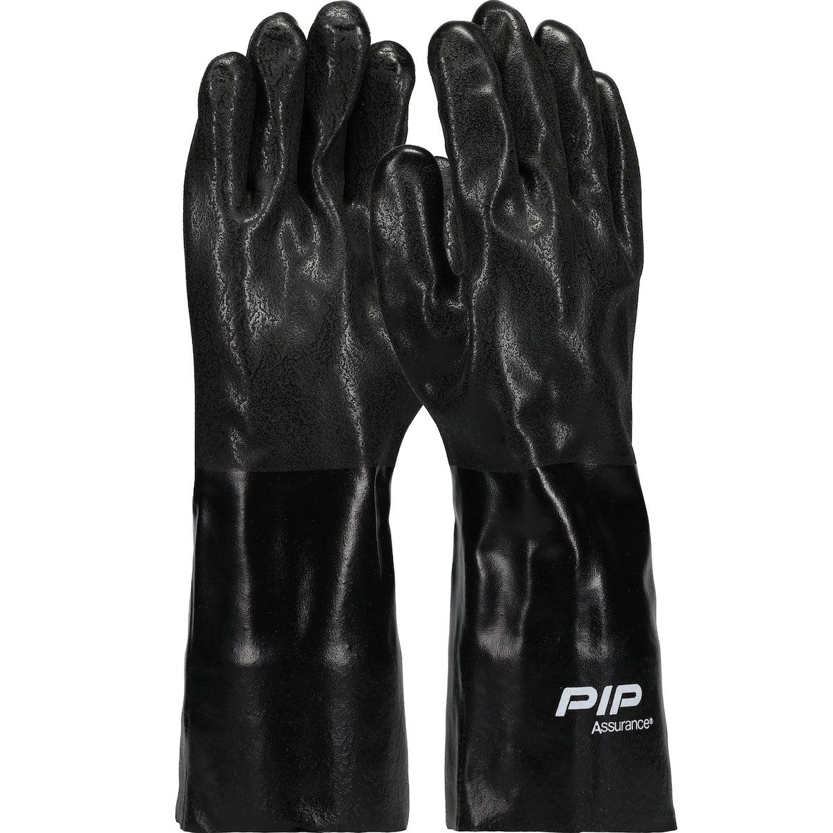 PIP 58-8240DD – Premium PVC Dipped Glove with Jersey Liner and Rough Sandy Finish - 14" Length
