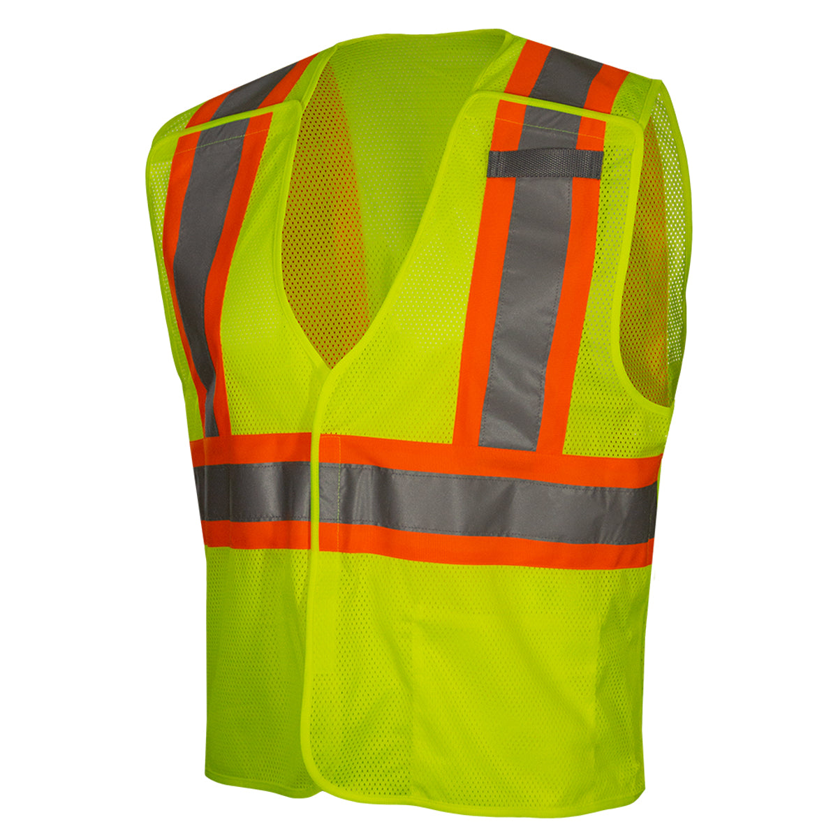 PIP Reflective Apparel 582CS ANSI Type R Class 2 Value Breakaway Mesh Vest with Drop Shoulders