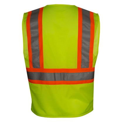 PIP Reflective Apparel 582CS ANSI Type R Class 2 Value Breakaway Mesh Vest with Drop Shoulders