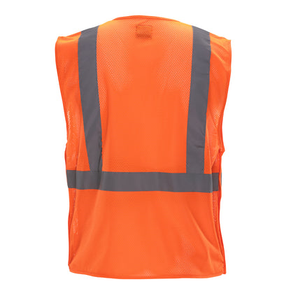 PIP Reflective Apparel 582ET ANSI Type R Class 2 Value Breakaway Mesh Vest with Drop Shoulders