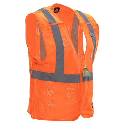 PIP Reflective Apparel 582ET ANSI Type R Class 2 Value Breakaway Mesh Vest with Drop Shoulders