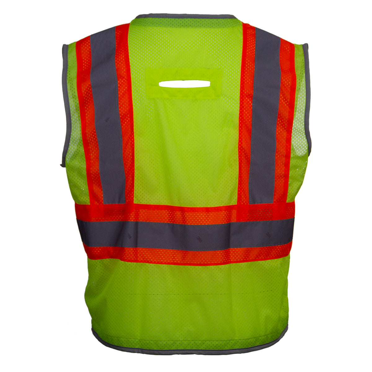 PIP Reflective Apparel 589ET ANSI Type R Class 2 Ten Pocket Surveyors Vest with "D" Ring Access