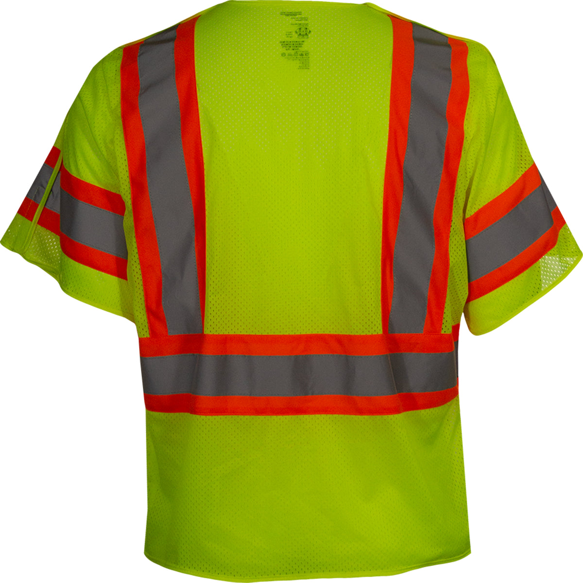 PIP Reflective Apparel 591GT ANSI Type R Class 3 Seven Pocket Breakaway Vest with Adjustable Side Wraps and Sleeves
