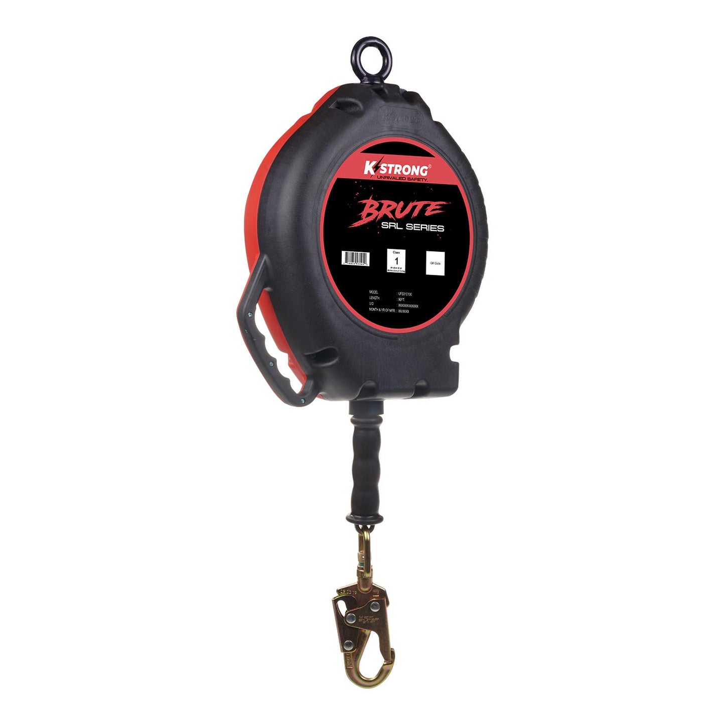 KStrong® BRUTE™ 90 ft. Galvanized Steel Cable SRL with Swivel Snap Hook. Includes Installation Carabiner and Tagline (ANSI)