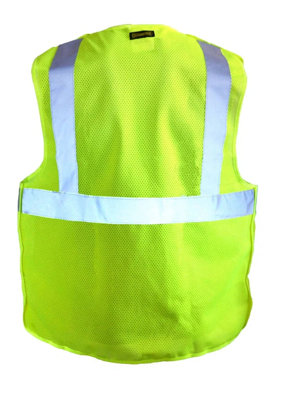 Occunomix Mesh 5-Pt Breakaway Vest Hi-Vis Safety Vests Orange M model LUX-SSBRPC-OM