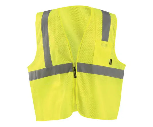Occunomix Mesh Standard Vest W/Zipper Hi-Vis Safety Vests Orange S model ECO-IMZ-OS