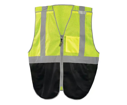 Mesh/Solid Black Bottom 5-Pt. Breakaway Vest w/Quick Release Zipper