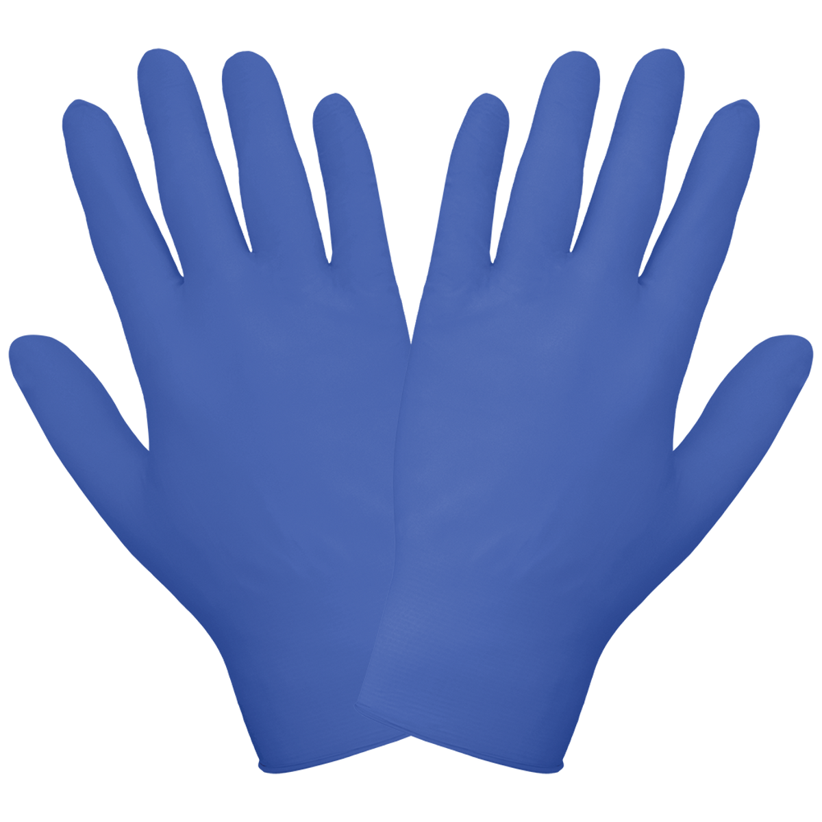 725PF Royal Blue Disposable Nitrile Gloves - original manufacturer view; Case of 10 dispensers