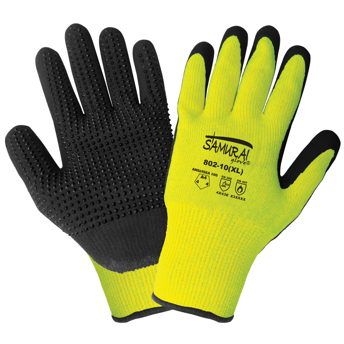 Global Glove 802-VP – Vend-Packed Nitrile Dotted Gloves – ANSI A4