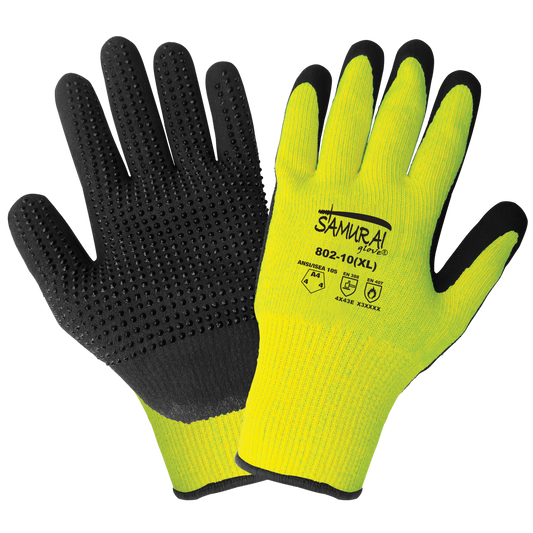 Global Glove 802-VP – Vend-Packed Nitrile Dotted Gloves – ANSI A4