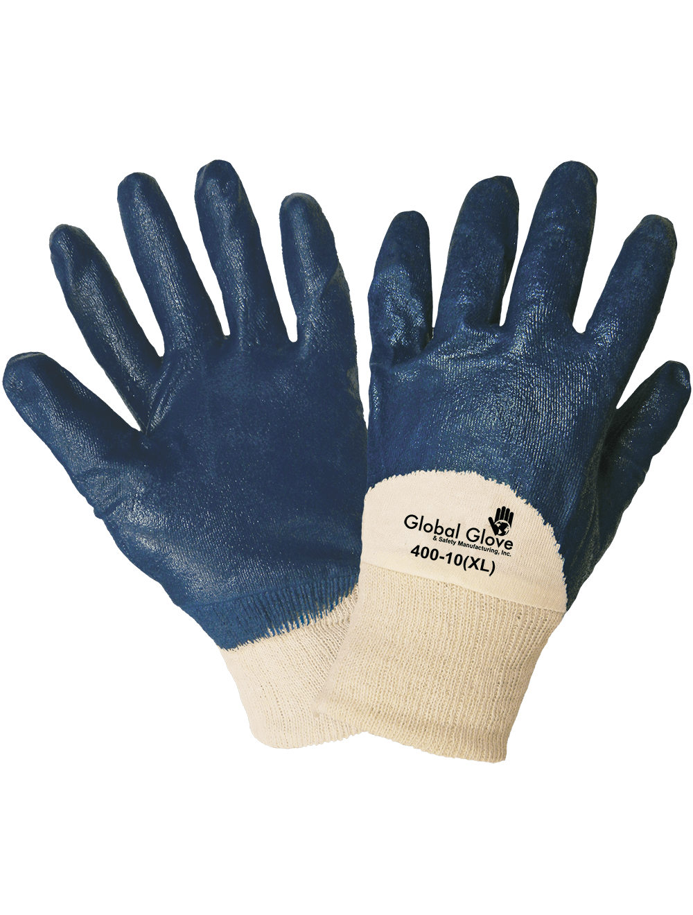 Global Glove - 400 - Gloves - nitrile coating - blue
