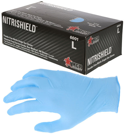 NitriShield Disposable Nitrile Gloves, 4 Mil, Powder-Free, Food Service Grade