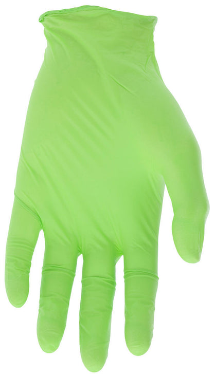 NitriShield Disposable Nitrile Gloves, 3.5 Mil, Powder-Free, Food Service Grade, Green