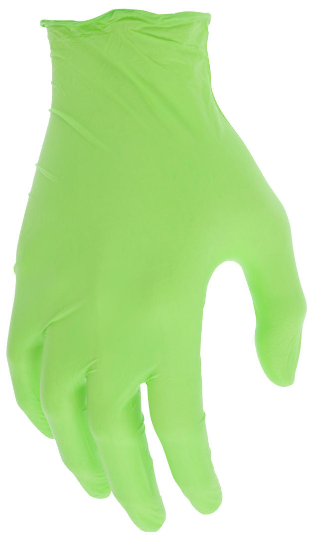 NitriShield Disposable Nitrile Gloves, 3.5 Mil, Powder-Free, Food Service Grade, Green
