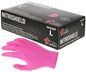 NitriShield Disposable Nitrile Gloves, 3.5 Mil, Powder Free, Pink