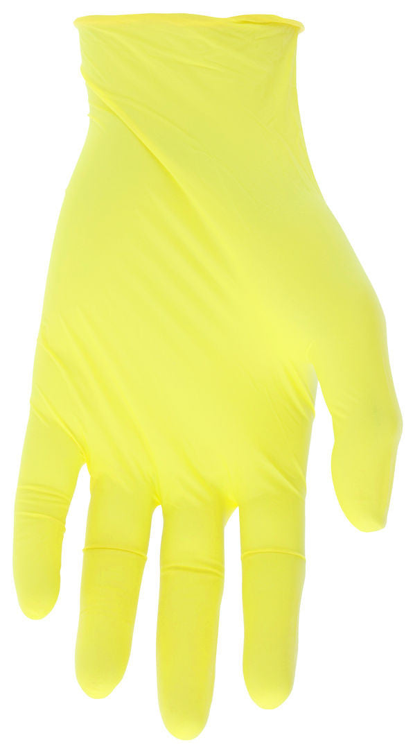 NitriShield Disposable Nitrile Gloves, 3.5 Mil, Powder Free, Food Service Grade, Yellow
