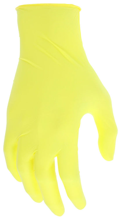 NitriShield Disposable Nitrile Gloves, 3.5 Mil, Powder Free, Food Service Grade, Yellow
