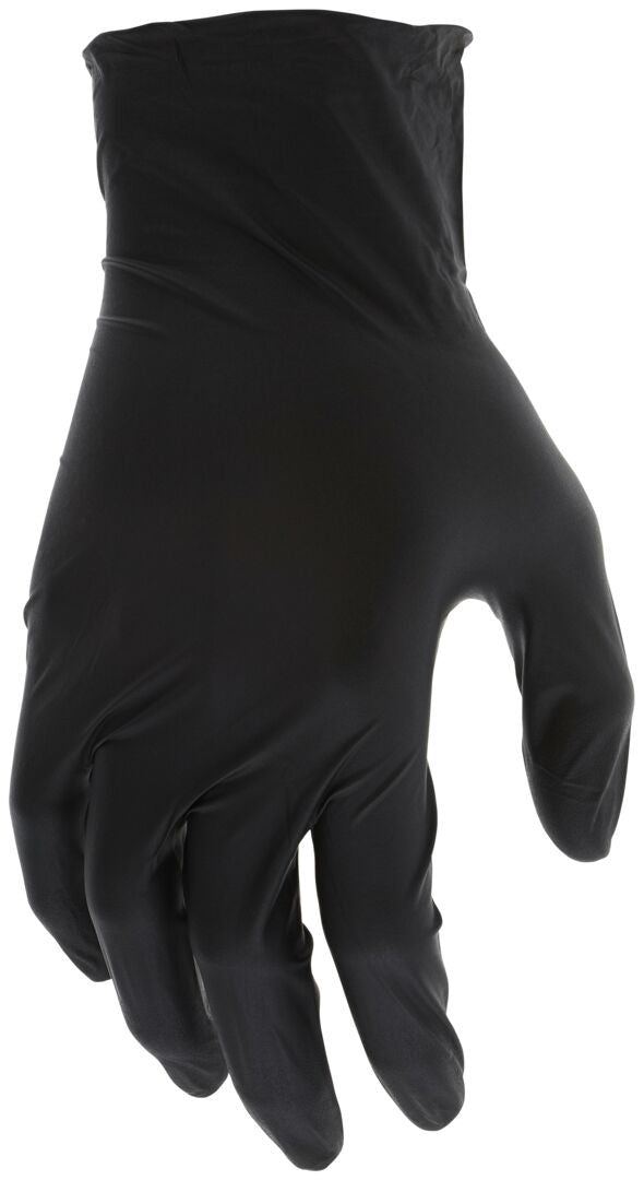 6-Mil Black Nitrile Disposable Gloves, Powder-Free, Textured Finish