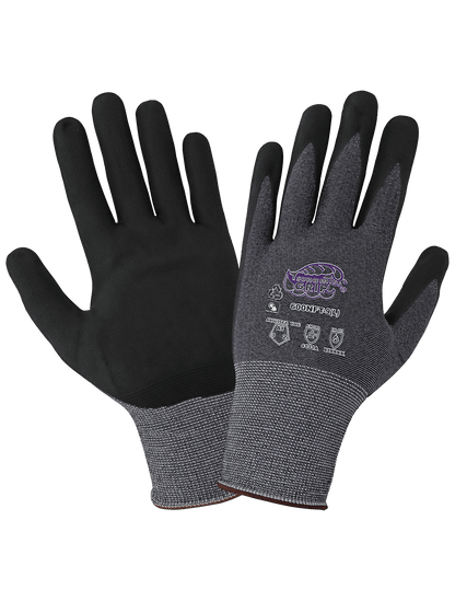 Tsunami Grip® Lightweight, Seamless, New Foam Technology Palm Coated, rPET Recycled Gloves with Cut, Abrasion, and Puncture Resistance - 600NFT