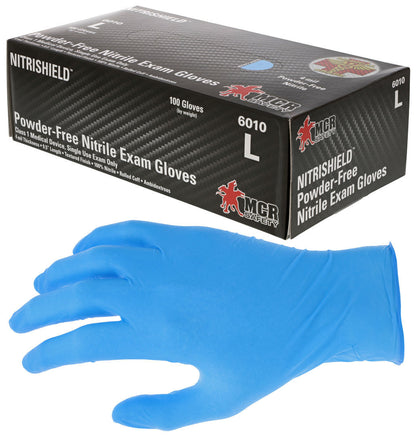 NitriShield Disposable Nitrile Gloves, 4.5 Mil, Medical Grade, Powder Free